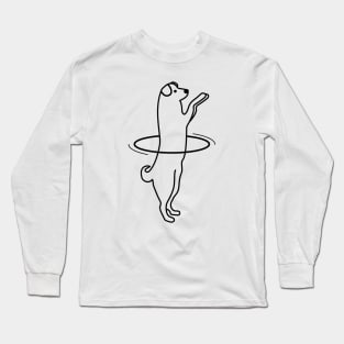 Hula dog! Long Sleeve T-Shirt